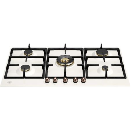 Plaque de cuisson BERTAZZONI Heritage 90 cm gaz ivoire/cuivre