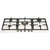 Plaque de cuisson BERTAZZONI Heritage 90 cm gaz ivoire/cuivre