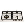 Plaque de cuisson BERTAZZONI 60 cm 4 feux gaz ivoire/cuivre