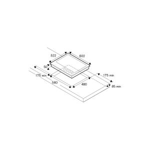 Plaque de cuisson BERTAZZONI 60 cm 4 feux gaz ivoire/cuivre