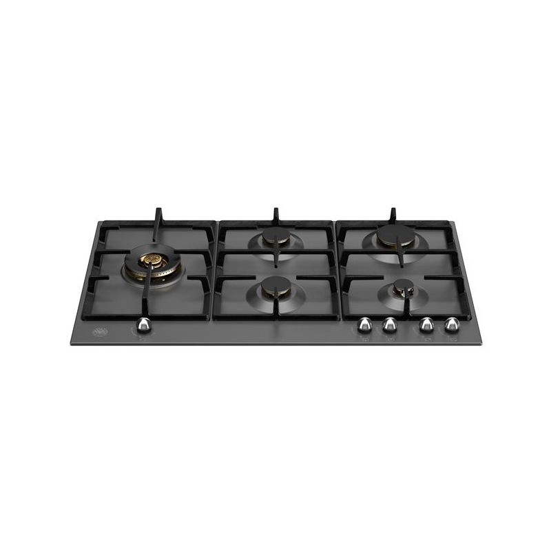 Plaque de cuisson BERTAZZONI Heritage 90 cm 5 feux gaz noir mat