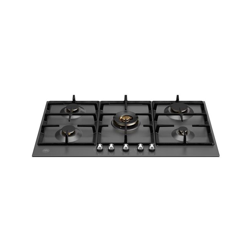 Plaque de cuisson BERTAZZONI Heritage 90 cm gaz noir mat