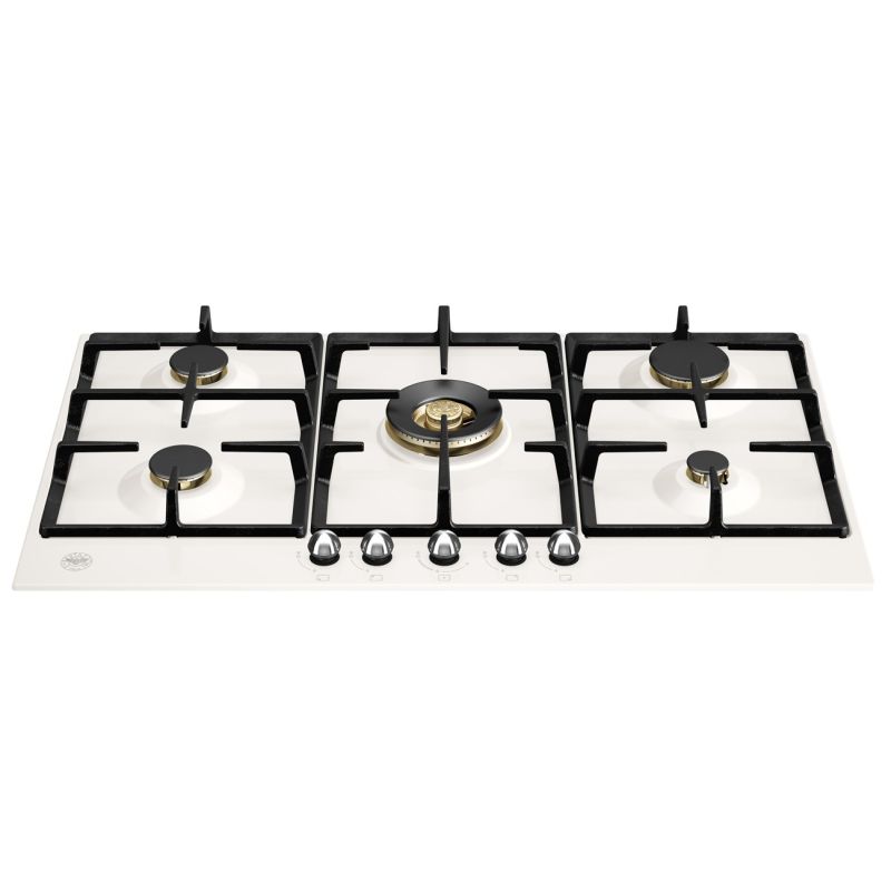Plaque de cuisson BERTAZZONI Heritage 90 cm gaz ivoire/inox