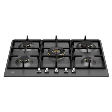 Plaque de cuisson BERTAZZONI Heritage 75 cm 5 feux gaz noir mat