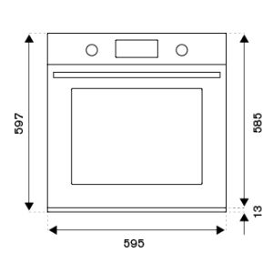Four électrique 5 fonctions BERTAZZONI Heritage 60 Cm Ivoire/Inox