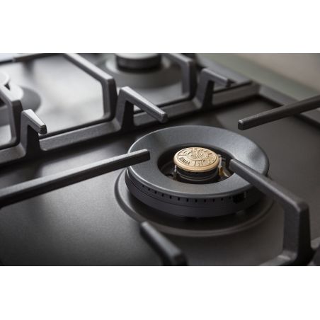 Plaque de cuisson BERTAZZONI Heritage 90 cm 5 feux gaz noir mat