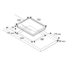 Plaque de cuisson BERTAZZONI Heritage 75 cm 5 feux gaz noir mat