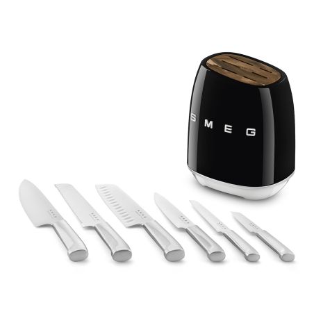 Bloc de couteaux SMEG rétro Années 50 KBSF02 6 couteaux