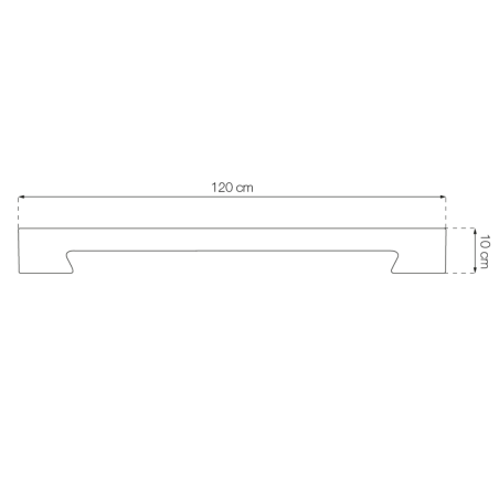 Lofra : Plinthe Dolcevita 120cm, Plinthe Lofra 120cm acier inoxydable