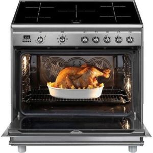 Destockage piano de cuisson SMEG 90 cm induction inox pas cher SCD90IMX9-1