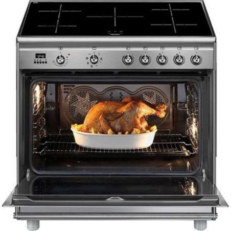 Destockage piano de cuisson SMEG 90 cm induction inox pas cher SCD90IMX9-1