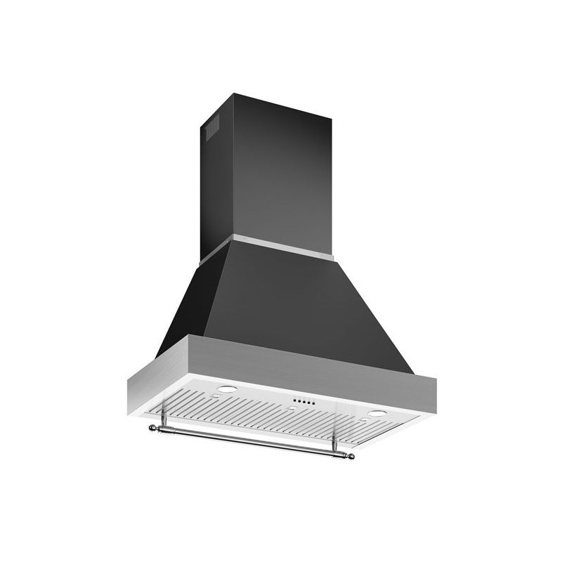 Hotte aspirante décorative BERTAZZONI Heritage 90cm noir chrome