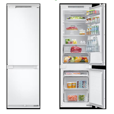 Réfrigérateur combiné encastrable 60 cm Lofra