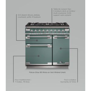 Piano de cuisson Falcon ELISE MIXTE 90cm | Cuisinières Grande Largeur