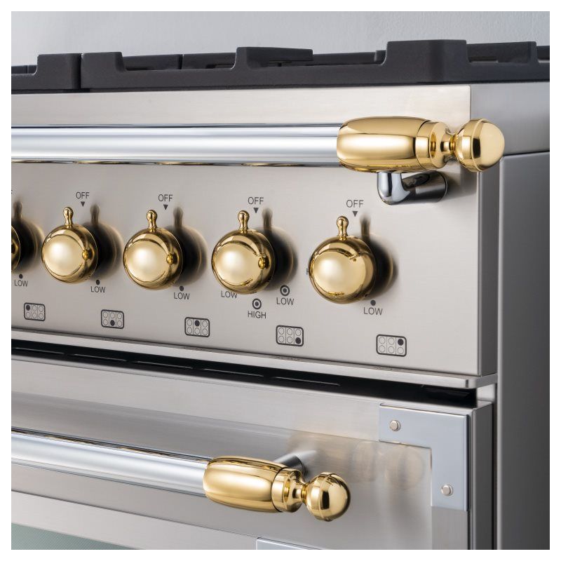 Kit de parure en laiton pour pianos de cuisson BERTAZZONI Heritage