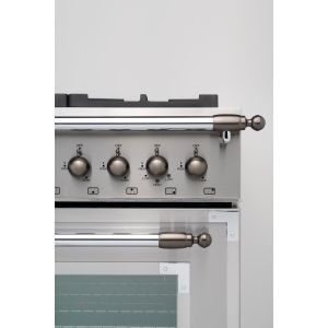 Kit de parure en black nickel pour pianos de cuisson BERTAZZONI Heritage