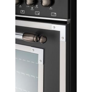 Kit de parure en black nickel pour pianos de cuisson BERTAZZONI Heritage