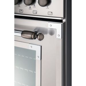 Kit de parure en black nickel pour pianos de cuisson BERTAZZONI Heritage