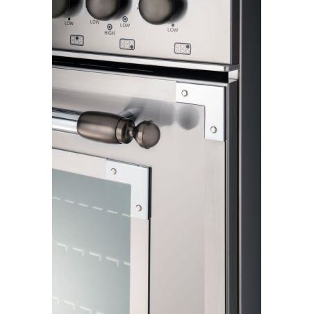 Kit de parure en black nickel pour pianos de cuisson BERTAZZONI Heritage