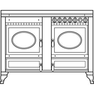 Cuisinière mixte à bois Prestige ARCHAMBAUD E-160-M - 160cm