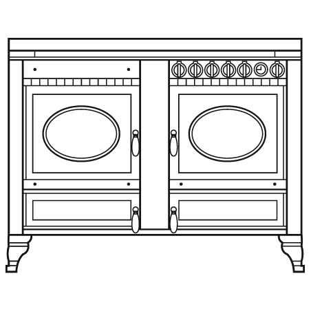 Cuisinière mixte à bois Prestige ARCHAMBAUD E-160-M - 160cm