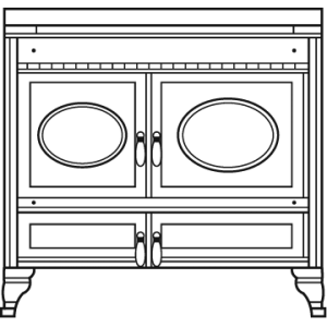 Cuisinière mixte Prestige ARCHAMBAUD E-100-E - 100cm