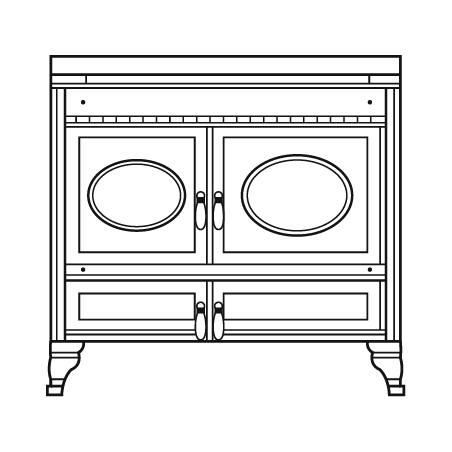 Cuisinière mixte Prestige ARCHAMBAUD E-100-E - 100cm