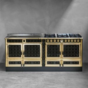Cuisiniere mixte à bois Origine ARCHAMBAUD C-200-M - 200cm