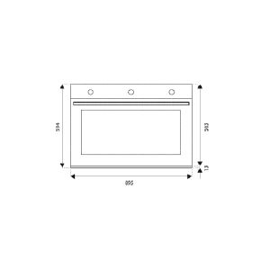 Four à convection gaz BERTAZZONI Professional 90 cm Inox F905PROGKX