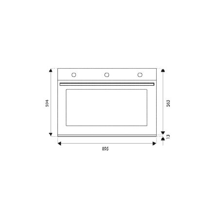 Four multifonction électrique BERTAZZONI Professional 60 cm Inox
