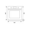 Four multifonction électrique BERTAZZONI Modern 60 cm Inox