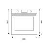 Four 5 fonctions électrique BERTAZZONI Modern 60 cm Inox et Noir