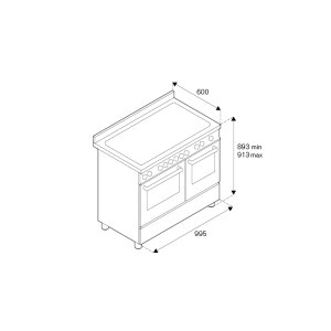 Piano de cuisson BERTAZZONI Heritage 100 cm 2 fours Induction