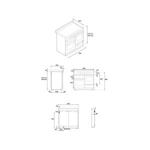 Piano de cuisson BERTAZZONI Heritage100 cm 3 fours Induction