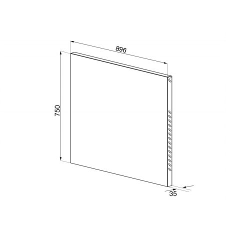 Crédence Smeg inox  90cm KITC9X9-1 de chez Smeg | Cuisinières Grande Largeur