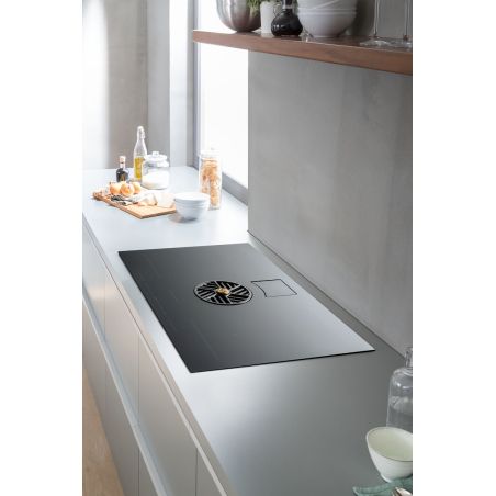 Plaque de cuisson aspirante BERTAZZONI 80 cm induction P804ICH2M37NT