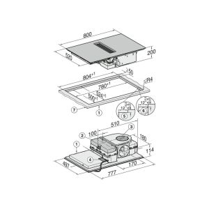 Plaque de cuisson aspirante MIELE Silence 80 cm Induction