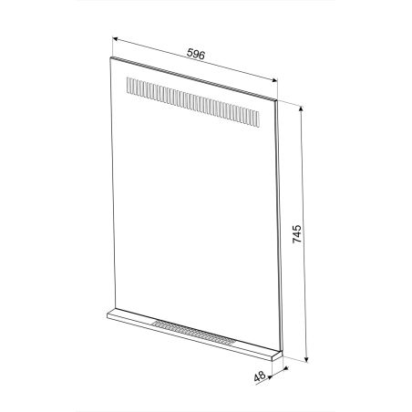 Crédence Smeg KIT60PX 60cm Inox KITP60X9