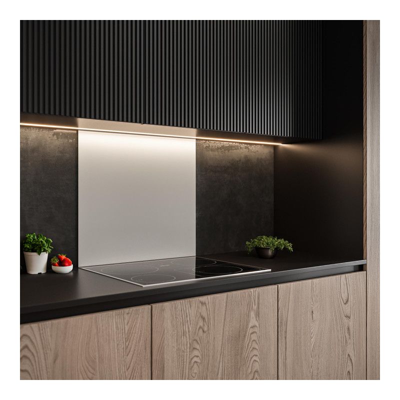 Fond de hotte LUISINA Glassy 60 cm Blanc Alpin ZC0105006