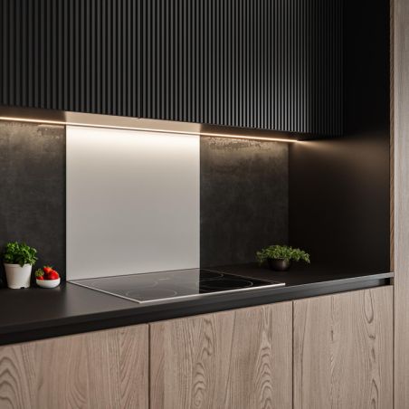Fond de hotte LUISINA Glassy 60 cm Blanc Alpin ZC0105006