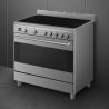 Piano de cuisson Vitrocéramique 90x60 cm SMEG Classica SCD91CMX9