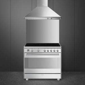 Piano de cuisson Vitrocéramique 90x60 cm SMEG Classica SCD91CMX9