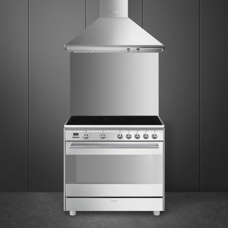 Piano de cuisson Vitrocéramique 90x60 cm SMEG Classica SCD91CMX9