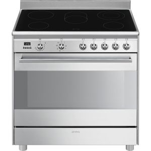 Piano de cuisson Vitrocéramique 90x60 cm SMEG Classica SCD91CMX9