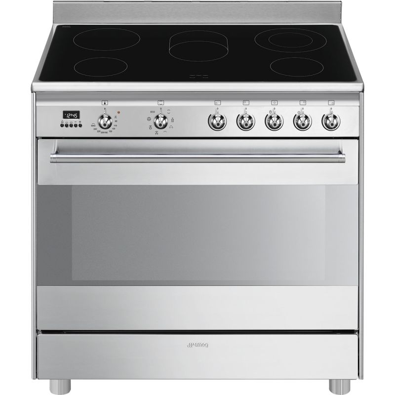Piano de cuisson Vitrocéramique 90x60 cm SMEG Classica SCD91CMX9