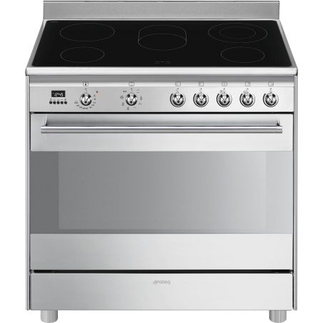 Piano de cuisson Vitrocéramique 90x60 cm SMEG Classica SCD91CMX9