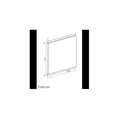 Crédence Falcon 100 cm - Fond de Hotte 110cm Falcon
