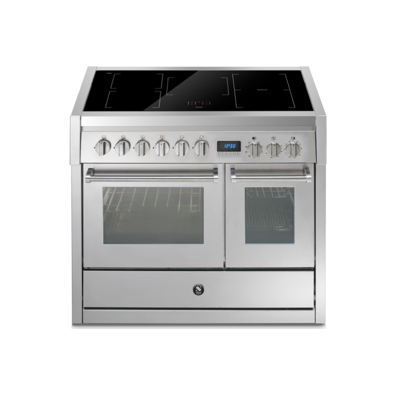 Piano de cuisson Steel Genesi PULSE 100 cm mixte