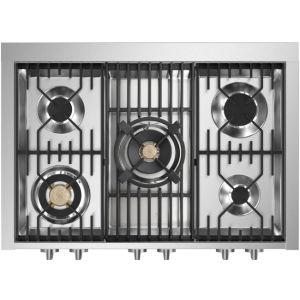 Piano de cuisson Steel Genesi PULSE 90 cm mixte
