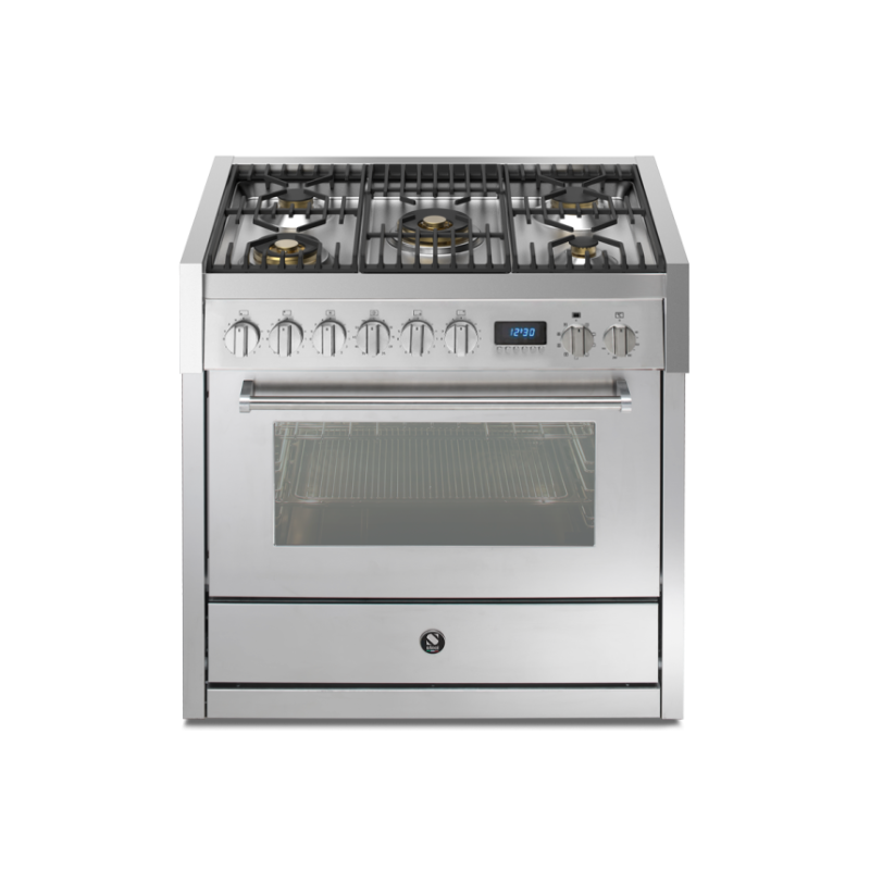 Piano de cuisson Steel Genesi PULSE 90 cm mixte